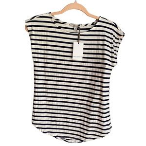 NWT Green Envelope sleeveless striped top.  Super soft